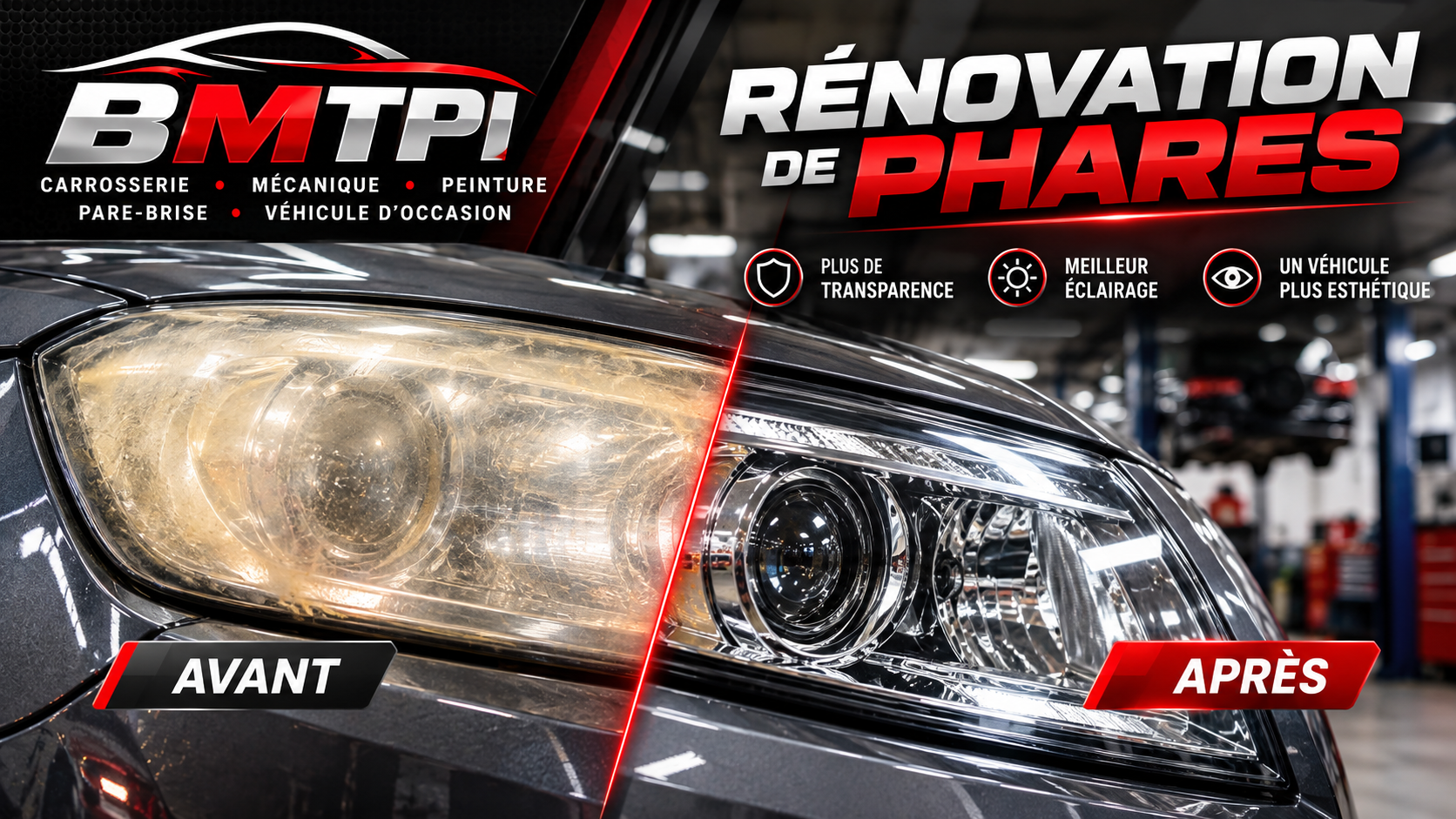 Rénovation de phares à Brive-la-Gaillarde : redonnez de la transparence à vos optiques
